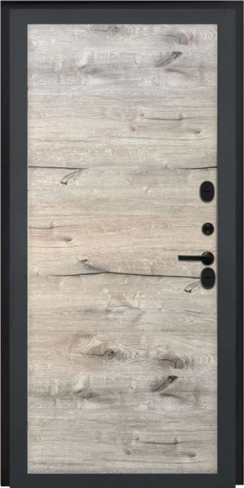 Входная дверь ДвериПРО Модель L-49 Без фрезеровки Дуб пацифик горизонт DPRO195672 внутренняя сторона