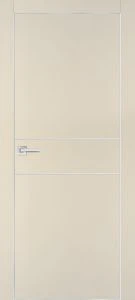Межкомнатная дверь PX-15  AL кромка с 4-х ст. Бежевый матовый