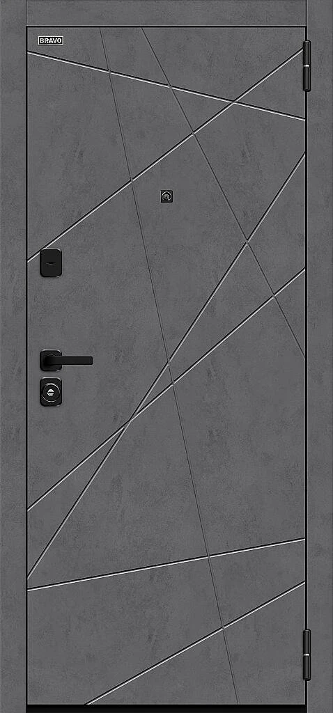 Входная дверь Граффити-5/SBlack Slate Art/Look Art BR6159 внешняя сторона