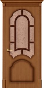 Межкомнатная дверь Соната Ф-11 Орех BR624